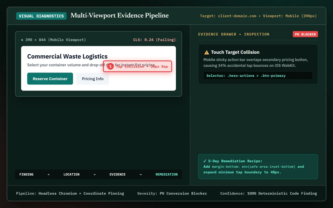 Screenshot of Website Audit System